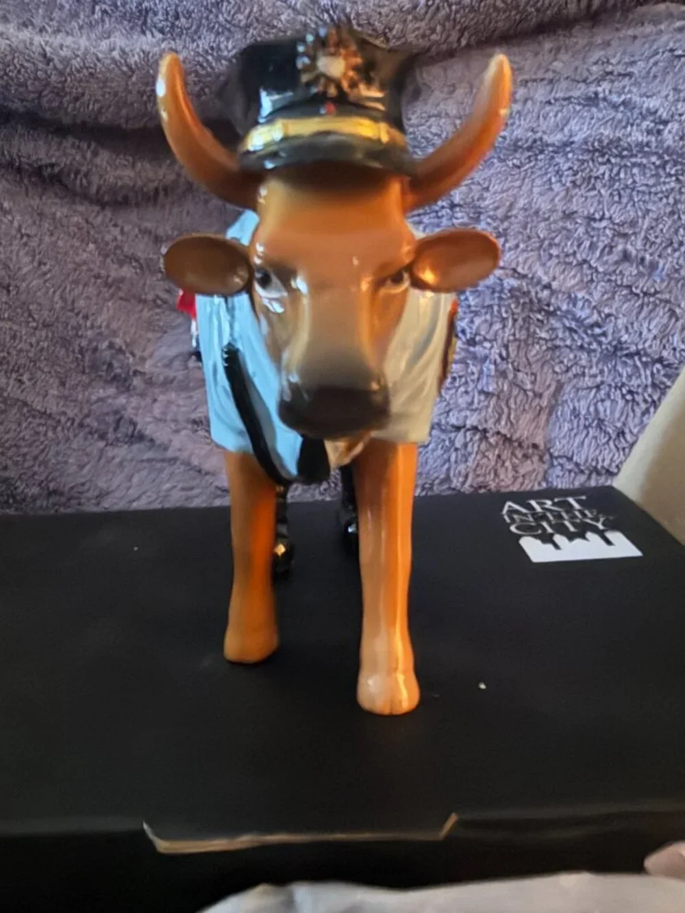 Police Officer Cow By Art in the City